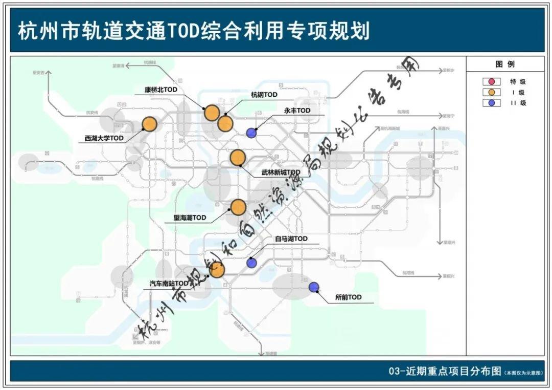 到2035年,杭州将开发33个tod项目!杭州西站成为唯一特级tod